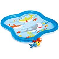 Intex - Piscina hinchable he x agonal y rociador- 140 x 11 cm- 115 l (57126NP)